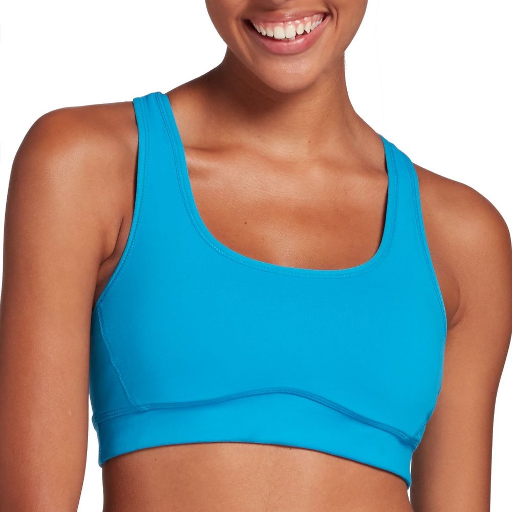 NWT DSG Women's Medium Support Crossback Sports Bra Diva Blue Size XS $25 P128